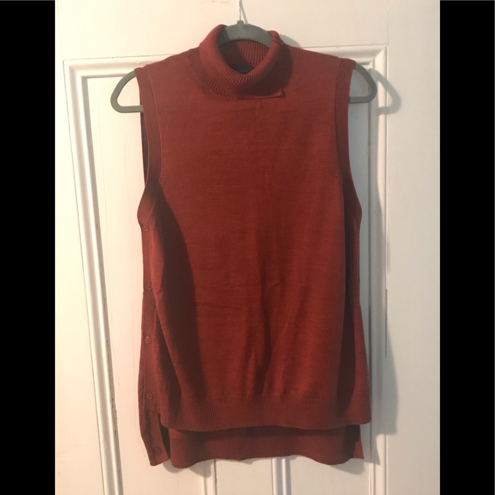 The Limited Sleeveless Turtleneck Sweater